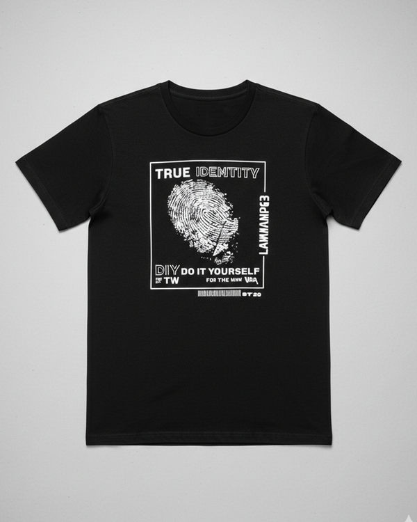 MEN'S GRAPHIC RELAXED FIT T-SHIRT-BLACK