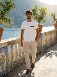Cotton 220 Gsm-White T-shirt