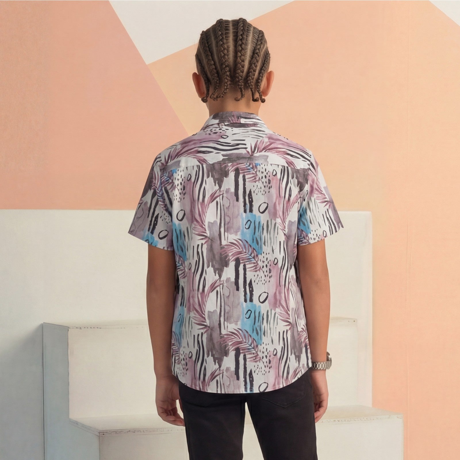 Kid's White Regular Fit Shirts