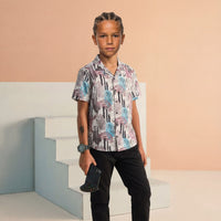 Kid's White Regular Fit Shirts
