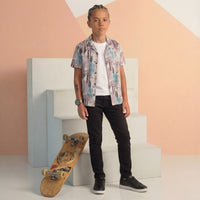 Kid's White Regular Fit Shirts