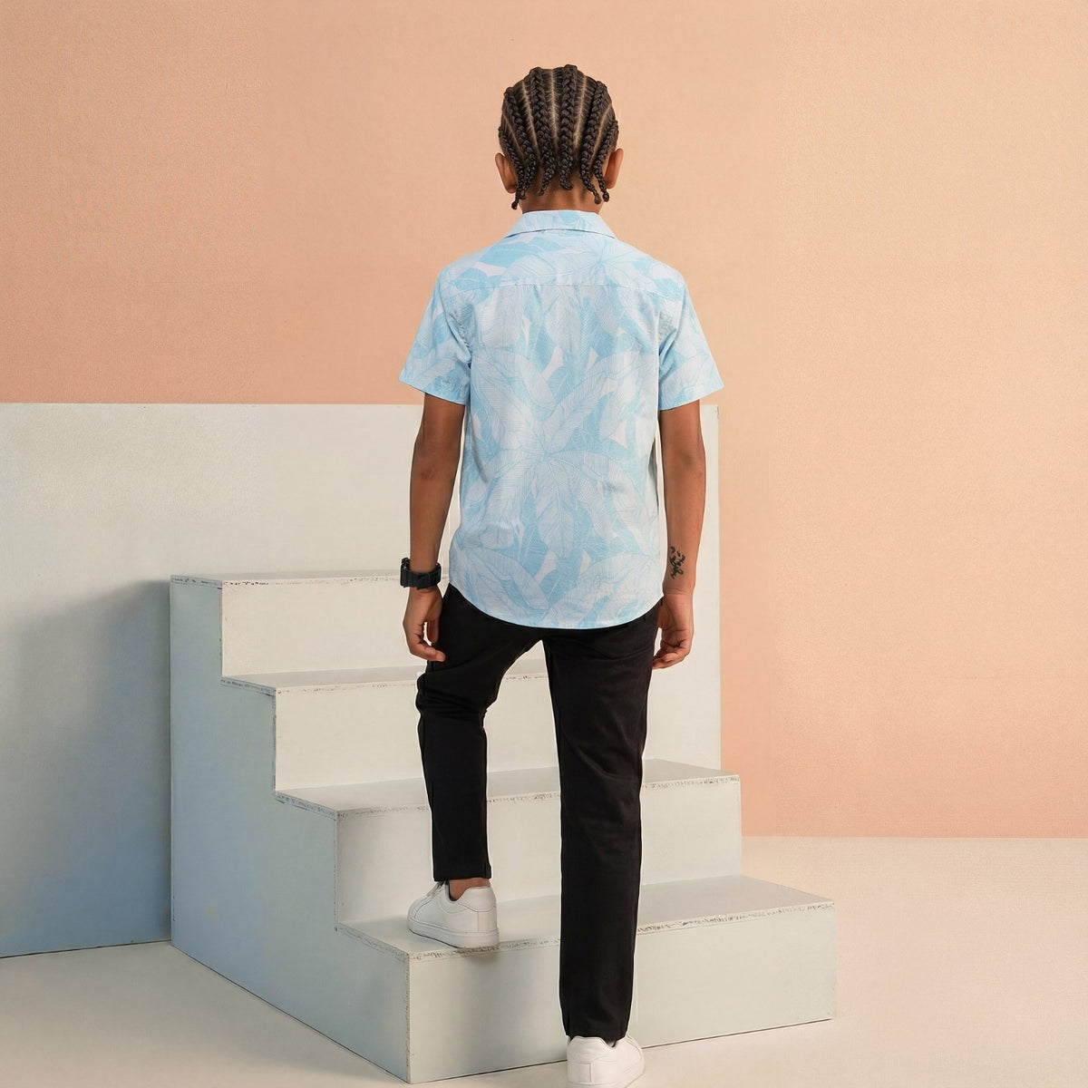 Kid's Mint Regular Fit Shirts