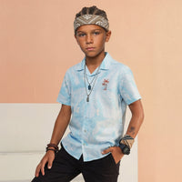 Kid's Mint Regular Fit Shirts