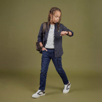 Kid's Navy Regular Fit Shirts