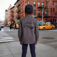 Kid's Dark Grey Regular Fit Shirts