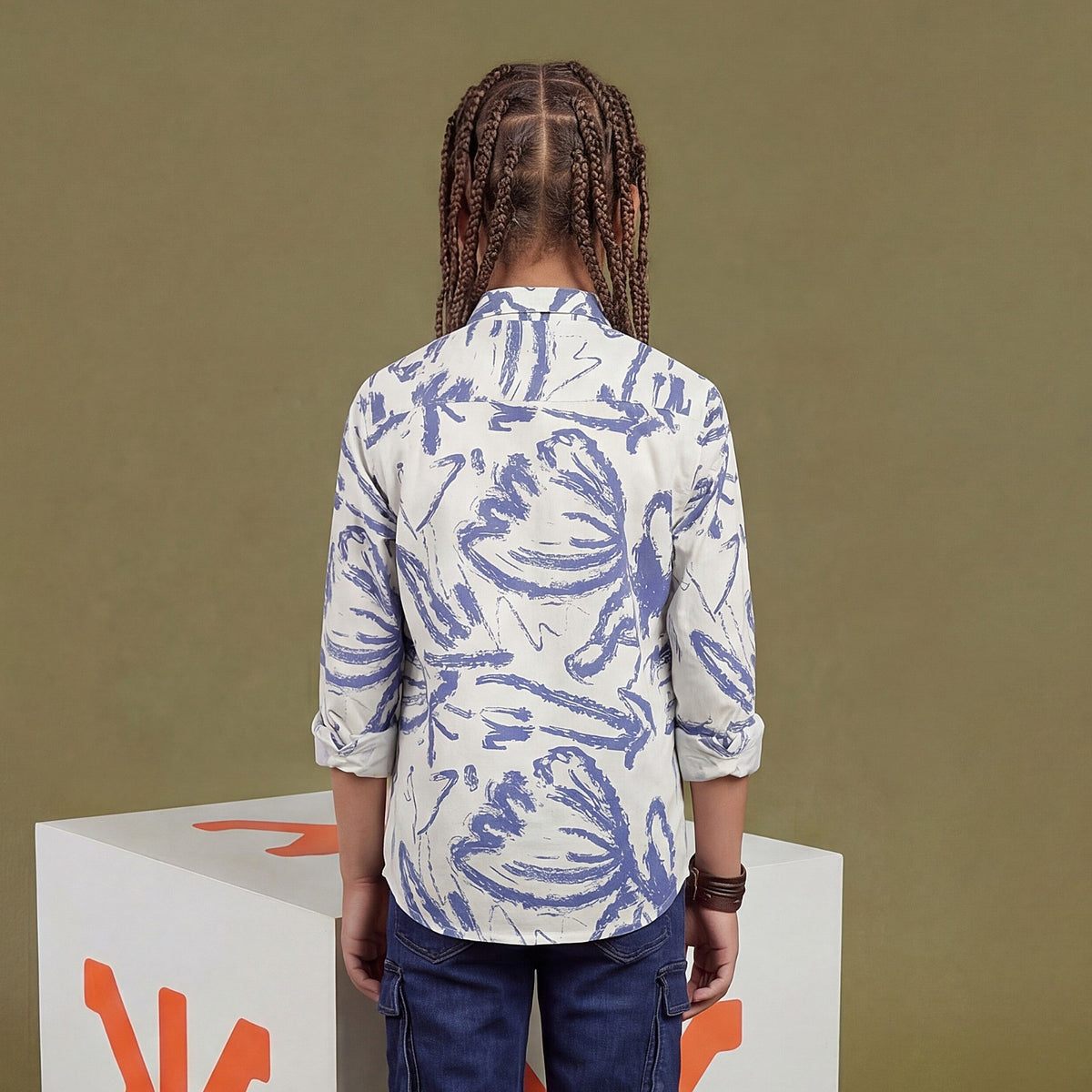 Kid's White Regular Fit Shirts