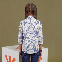 Kid's White Regular Fit Shirts