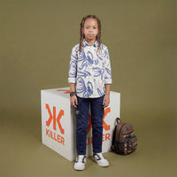 Kid's White Regular Fit Shirts