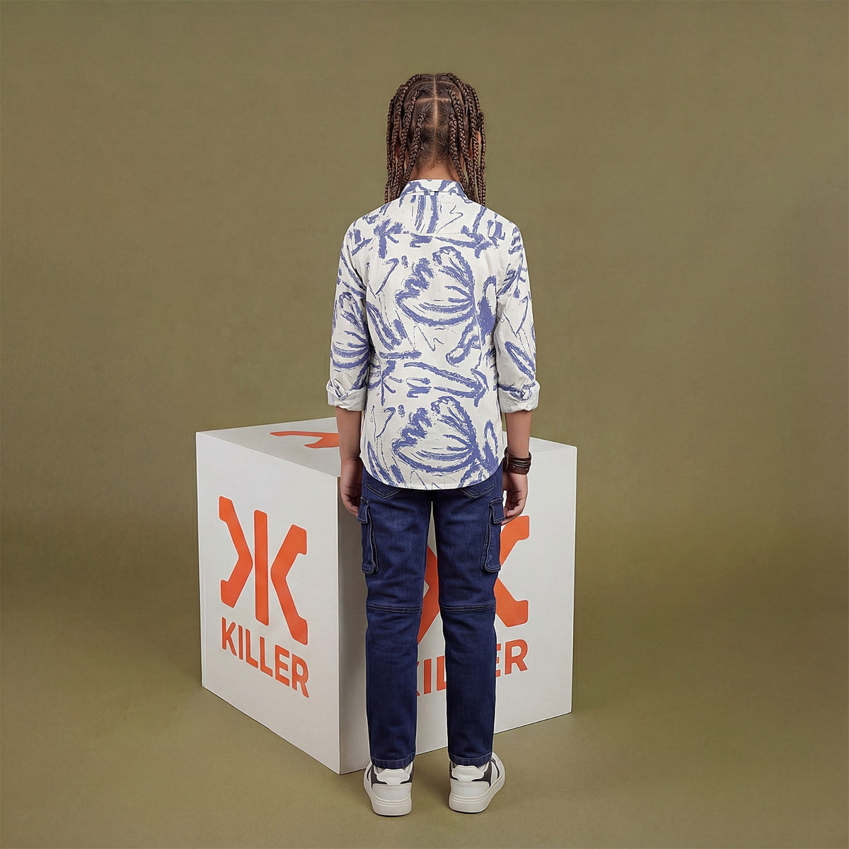 Kid's White Regular Fit Shirts