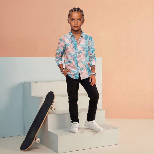 Kid's Multicolor Regular Fit Shirts