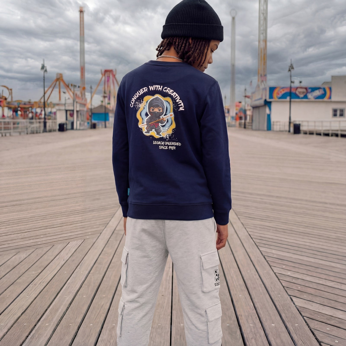Kid's Navy Sweat Shirts