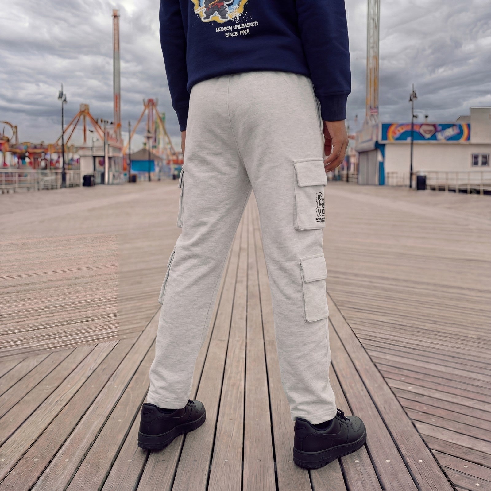 Kid's Light Grey Track Pant