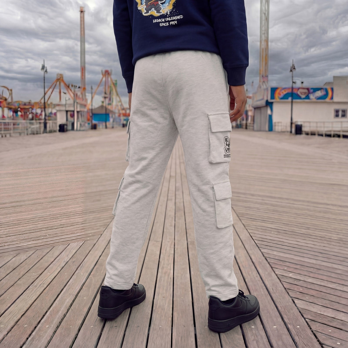 Kid's Light Grey Track Pant