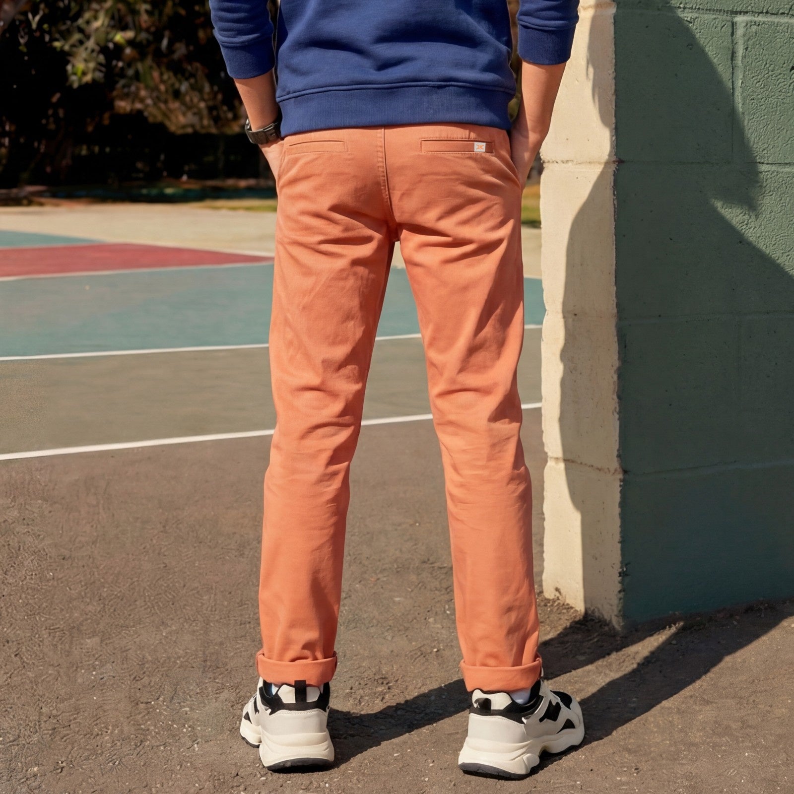 Kid's Rust Slim Fit Trousers